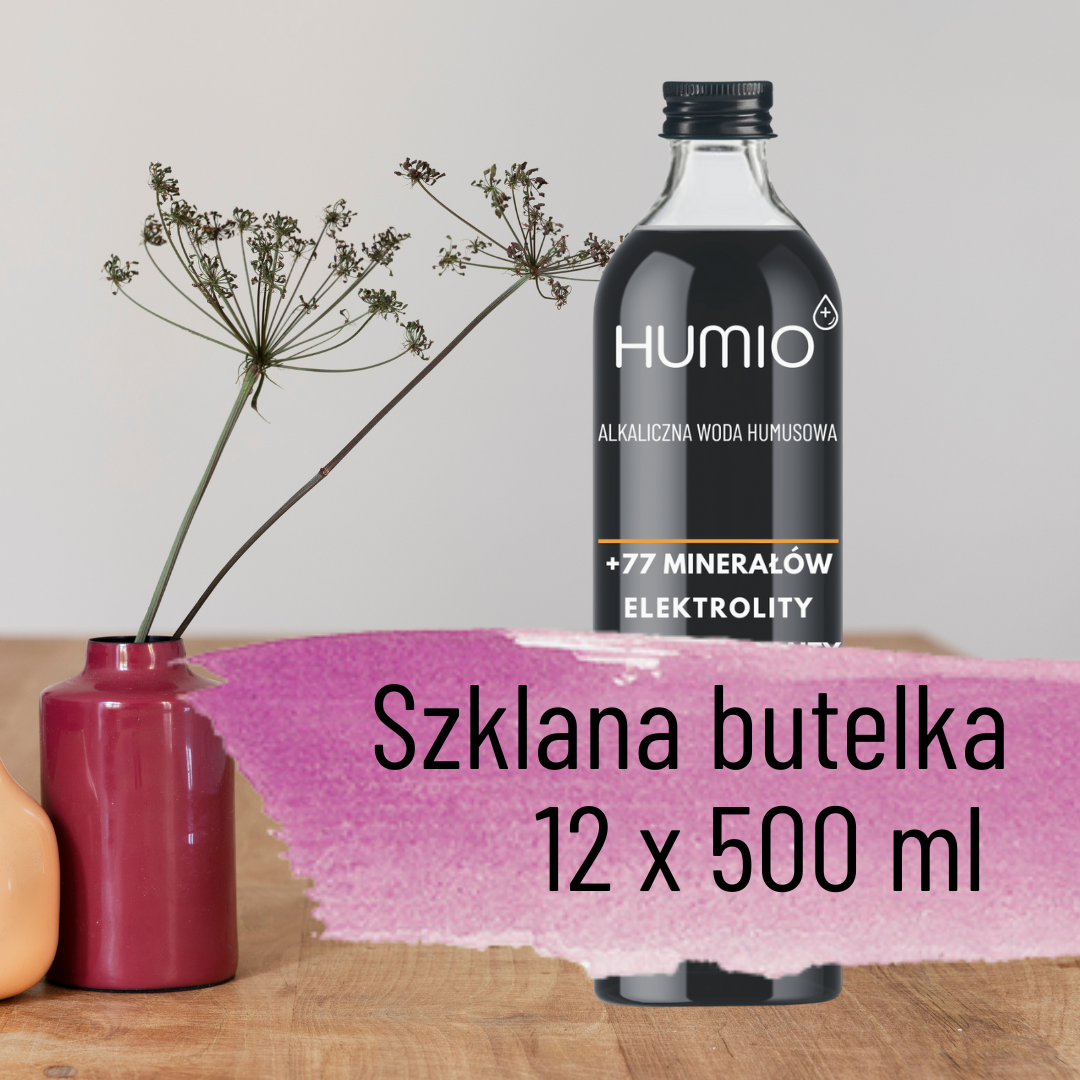 HUMIO - woda alkaliczna, 12 butelek w szkle