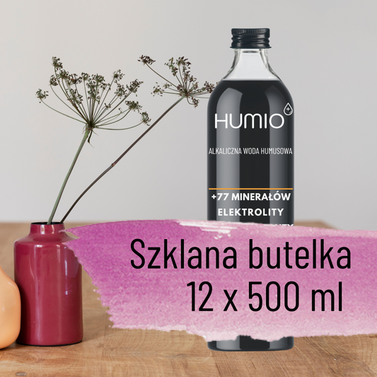 HUMIO - woda alkaliczna, 12 butelek w szkle